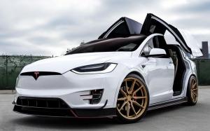 Tesla Model X P100D on Vossen Wheels (HF-3) '2019